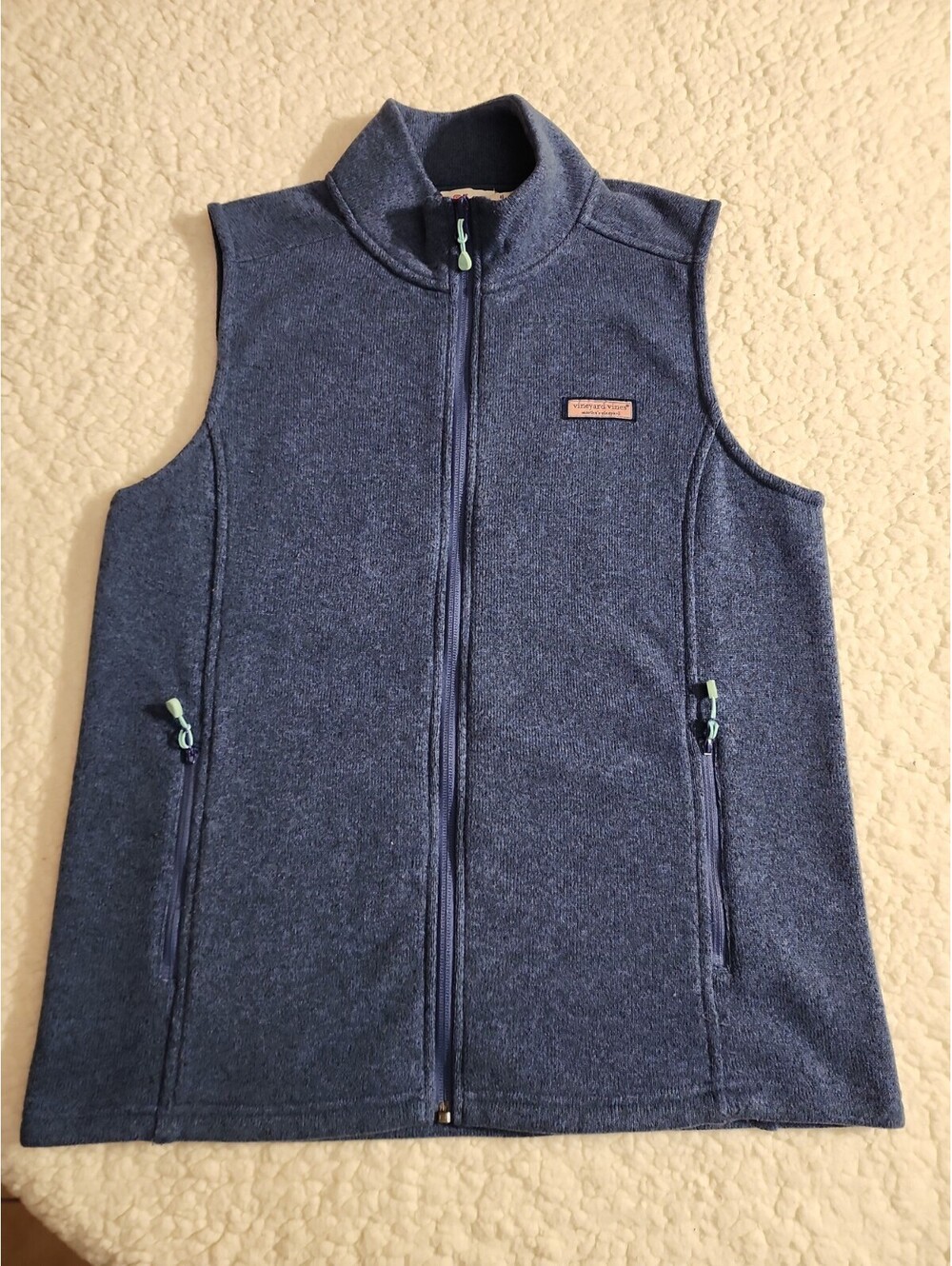 Vineyard vines blue vest womens size M